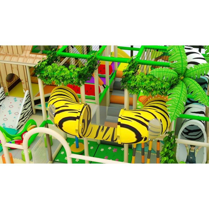 Custom Jungle Theme Park Indoor Soft Play Playhouse Equipment