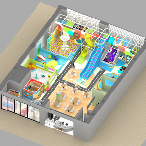 Modern, Geometric And Colorful Indoor Playground Equipment for Kids 
