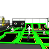 Commercial Indoor Trampoline Parks Equipment Bungee Trampoline Park for Kids and Adults