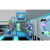 Futuristic Space Themed Indoor Playground with Neon Lights & Multi-Functional Zones