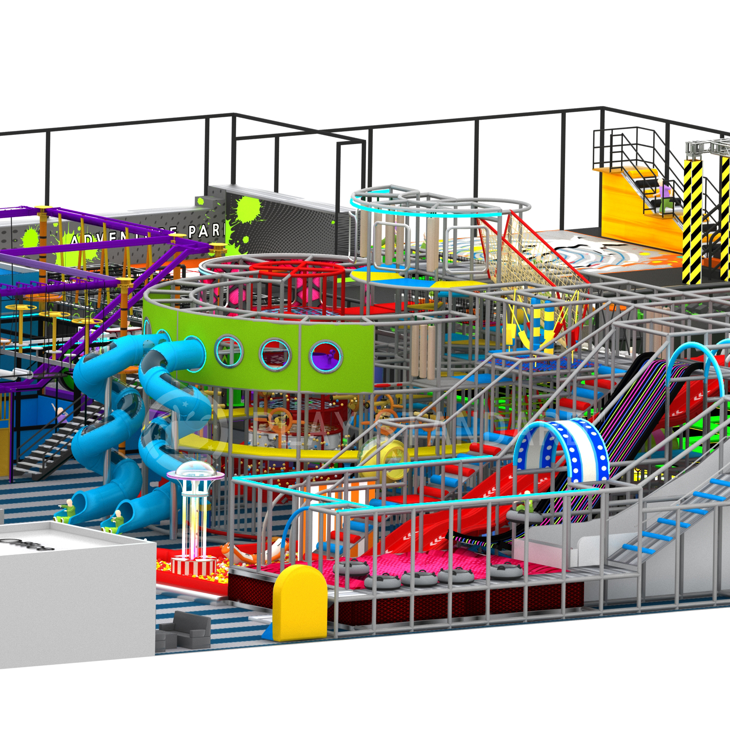 Large-scale Custom Commercial Children Sport Playground Family Entertainment Center for All Ages