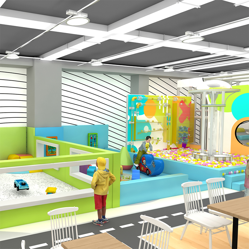 Modern, Geometric And Colorful Indoor Playground Equipment for Kids 
