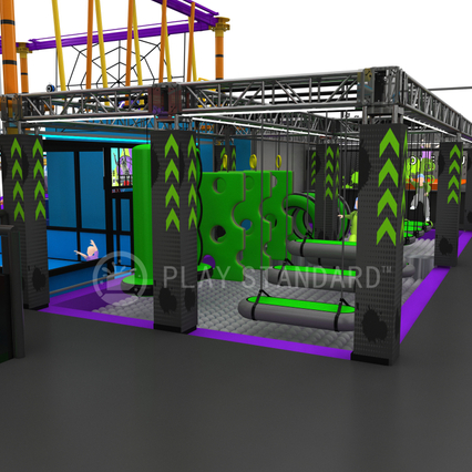  Design Parkour Ninja Playground Commercial Ninja Warrior Course for Kids and Adult