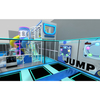 Futuristic Space Themed Indoor Playground with Neon Lights & Multi-Functional Zones