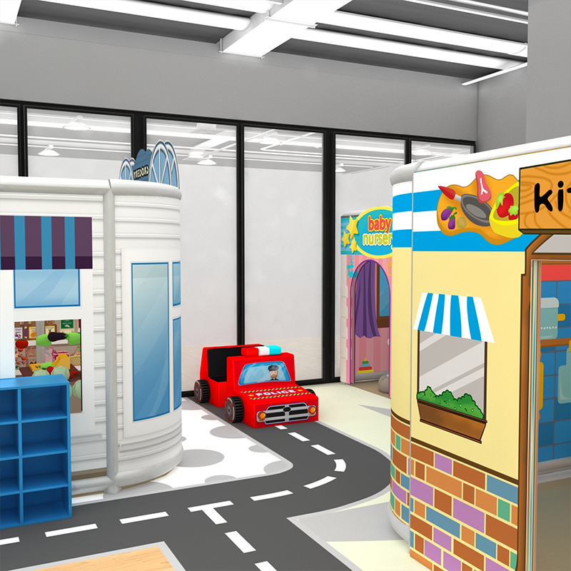 Modern, Geometric And Colorful Indoor Playground Equipment for Kids 
