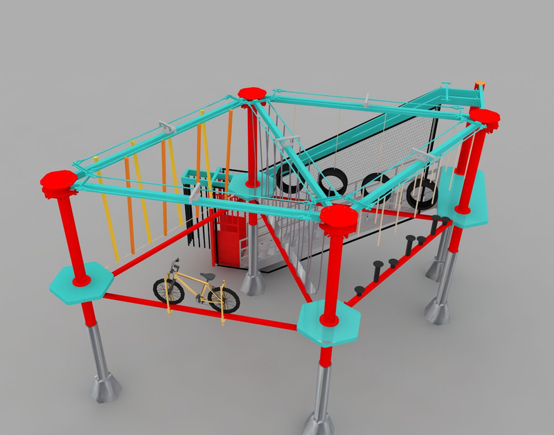 customized kids high rope course 