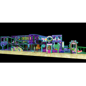 Neon Ocean Themed Indoor Playground | Vibrant Fantasy Underwater Fun for Kids