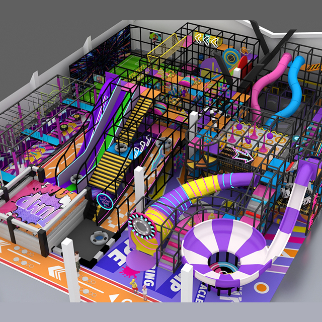 A Wonderland Children's playground Integrating a Slide Carnival and a Multi-functional Sports Zone