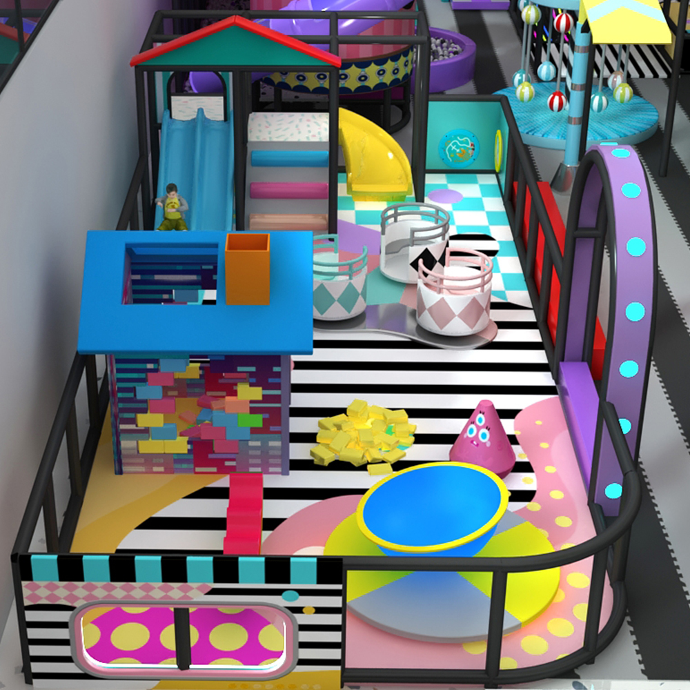  High Quality Colourful Geometric Dream Indoor Playground Equipment for all kids