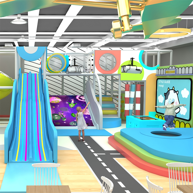 Modern, Geometric And Colorful Indoor Playground Equipment for Kids 