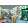 Macaron Blue Themed Indoor Playground | Interactive Soft Play with Role-Play Town