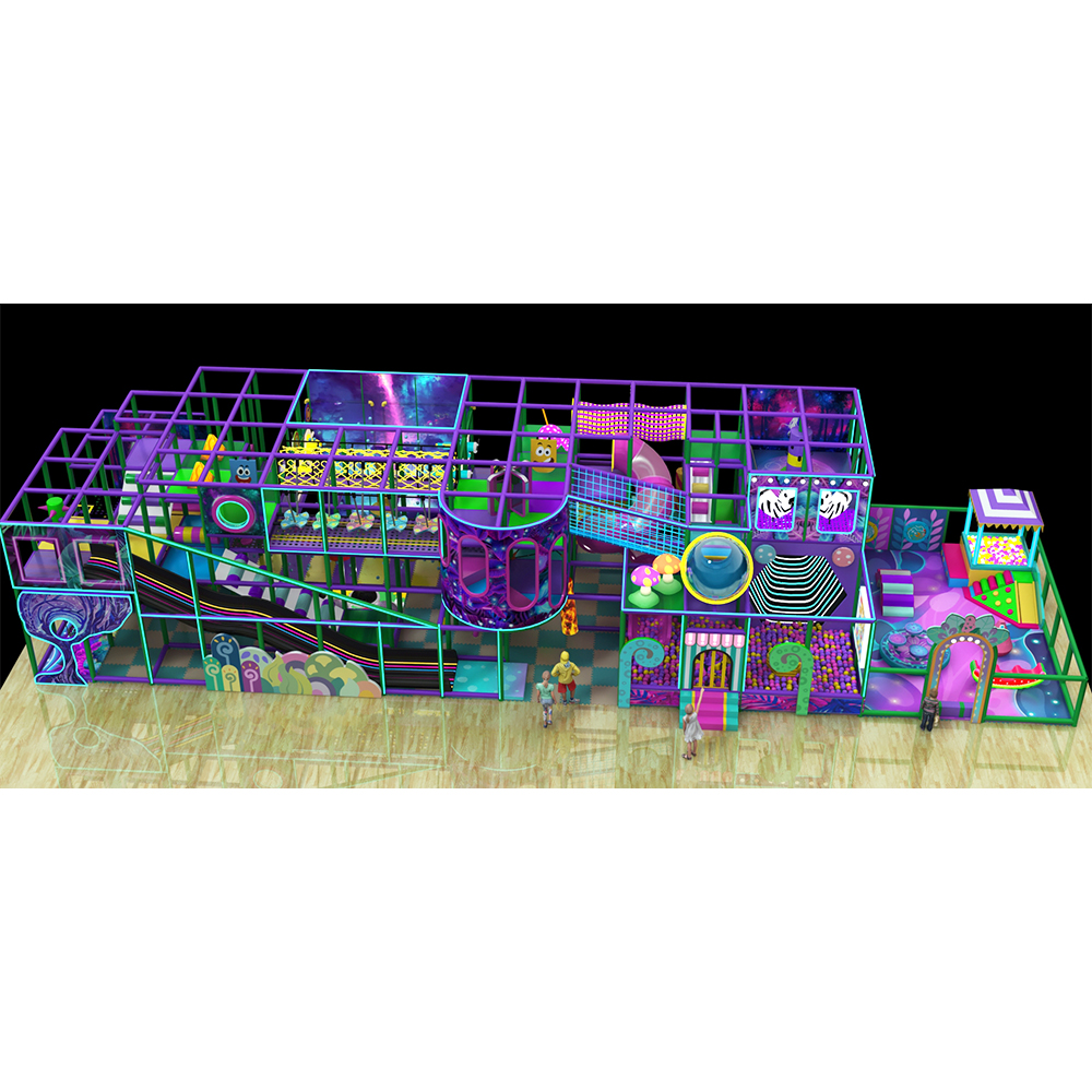 Neon Ocean Themed Indoor Playground | Vibrant Fantasy Underwater Fun for Kids