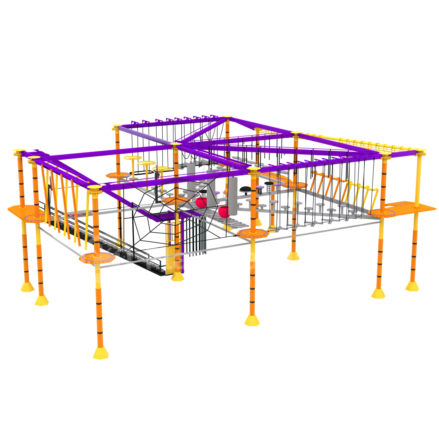 Commercial Adventure Park Custom Rope Course