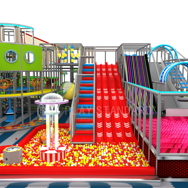  Factory Custom Indoor Play Equipment with Carnival Slides