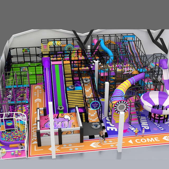 A Wonderland Children's playground Integrating a Slide Carnival and a Multi-functional Sports Zone