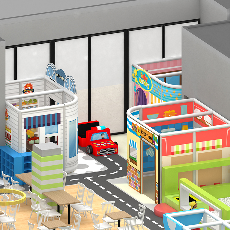 Modern, Geometric And Colorful Indoor Playground Equipment for Kids 