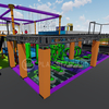  Design Parkour Ninja Playground Commercial Ninja Warrior Course for Kids and Adult