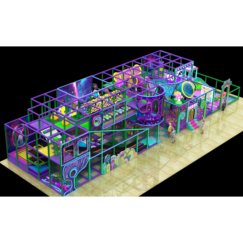 Neon Ocean Themed Indoor Playground | Vibrant Fantasy Underwater Fun for Kids