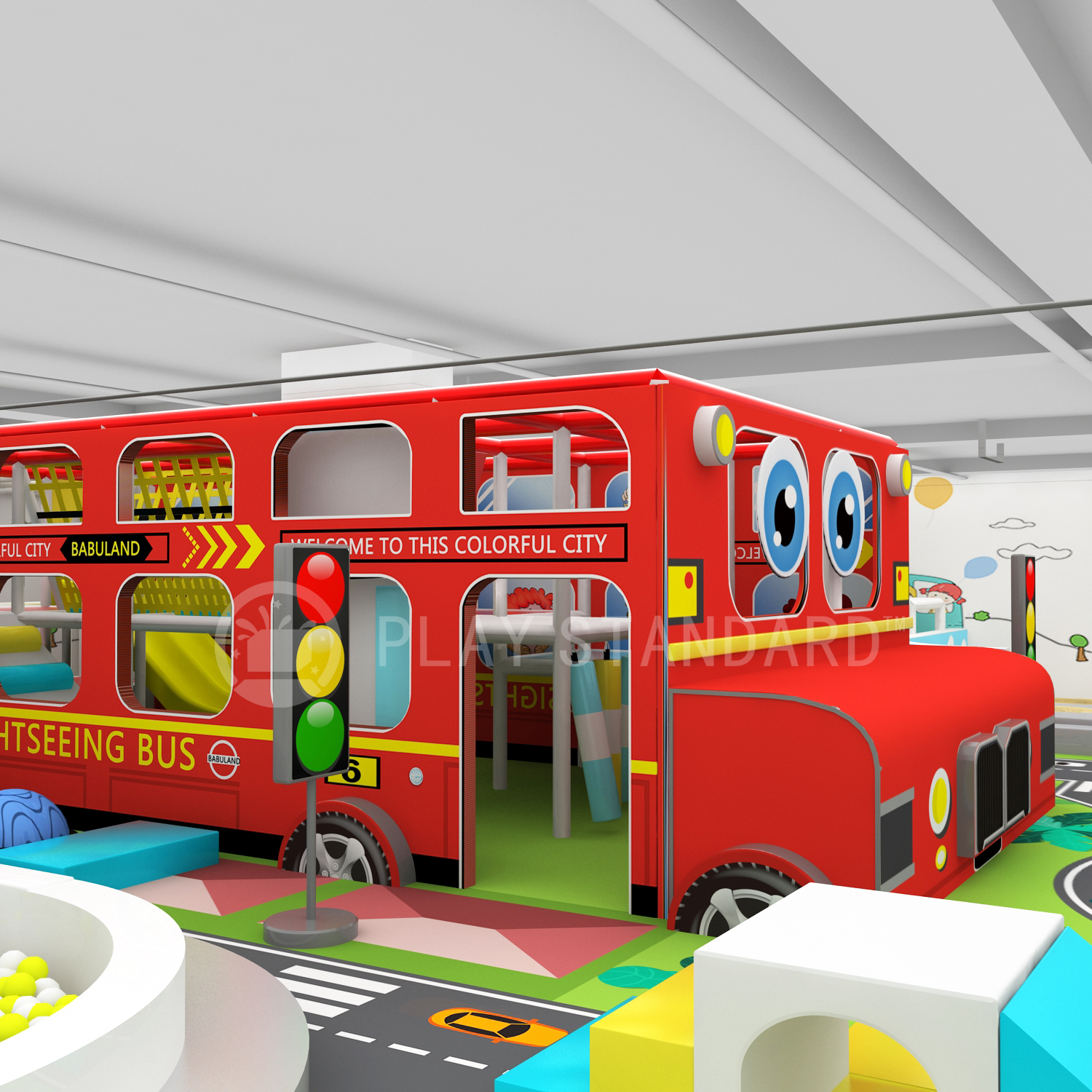 Indoor Soft Play Equipment - Bus Themed