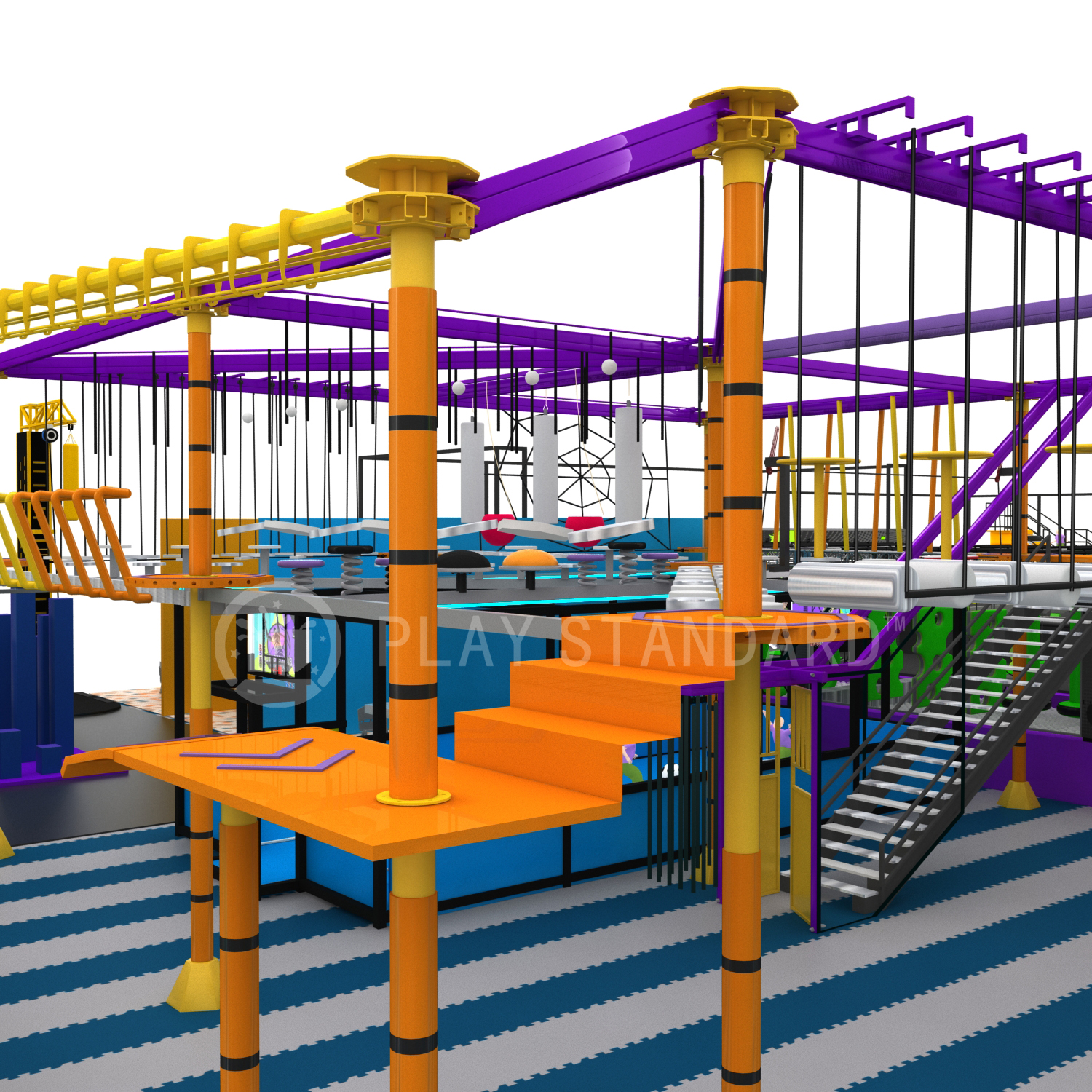 Indoor/Outdoor Adventure Park Equipment for Kids and Adults 