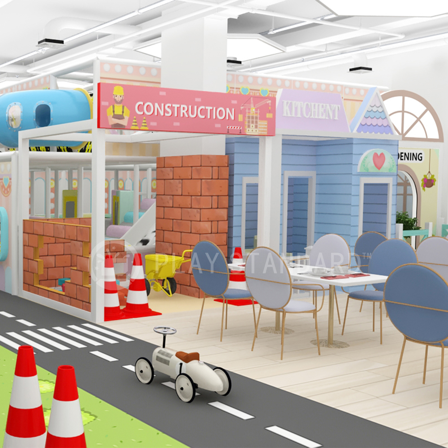 Customized Indoor Role Play House for Toddlers Providing Safe and Fun Soft Play Activities