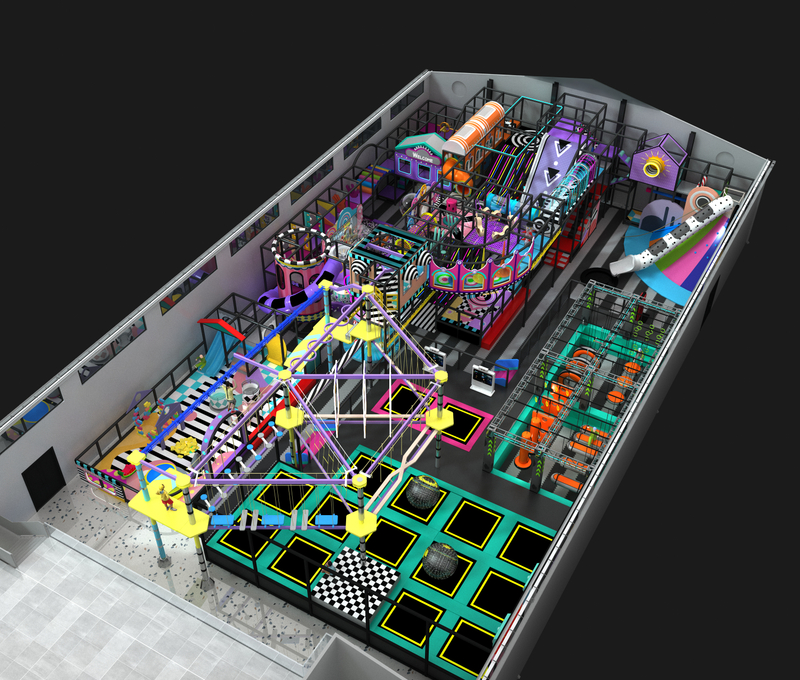 High Quality Colourful Geometric Dream Indoor Playground Equipment for all kids
