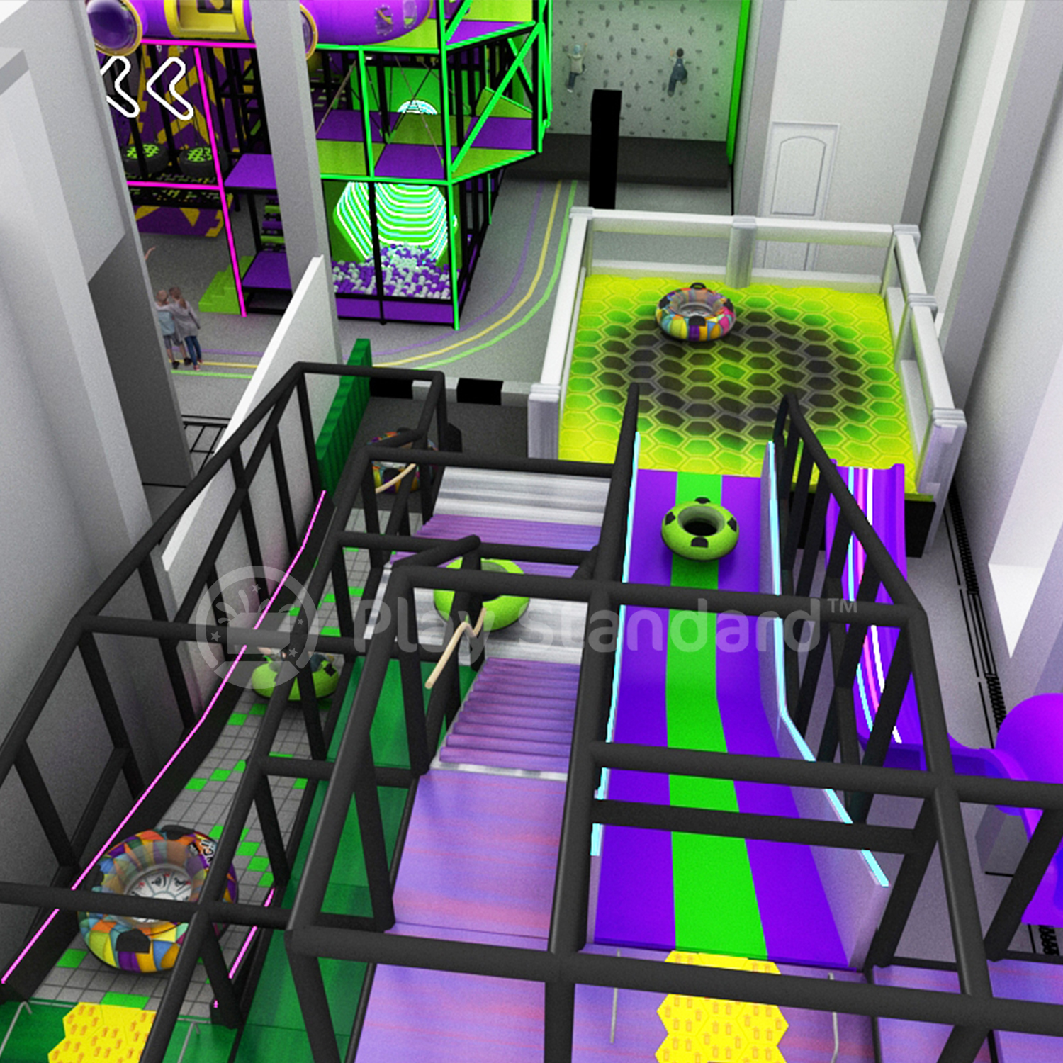 Indoor Interactive Play System in Indoor Playground Equipment Stimulate Children's Interest in Play