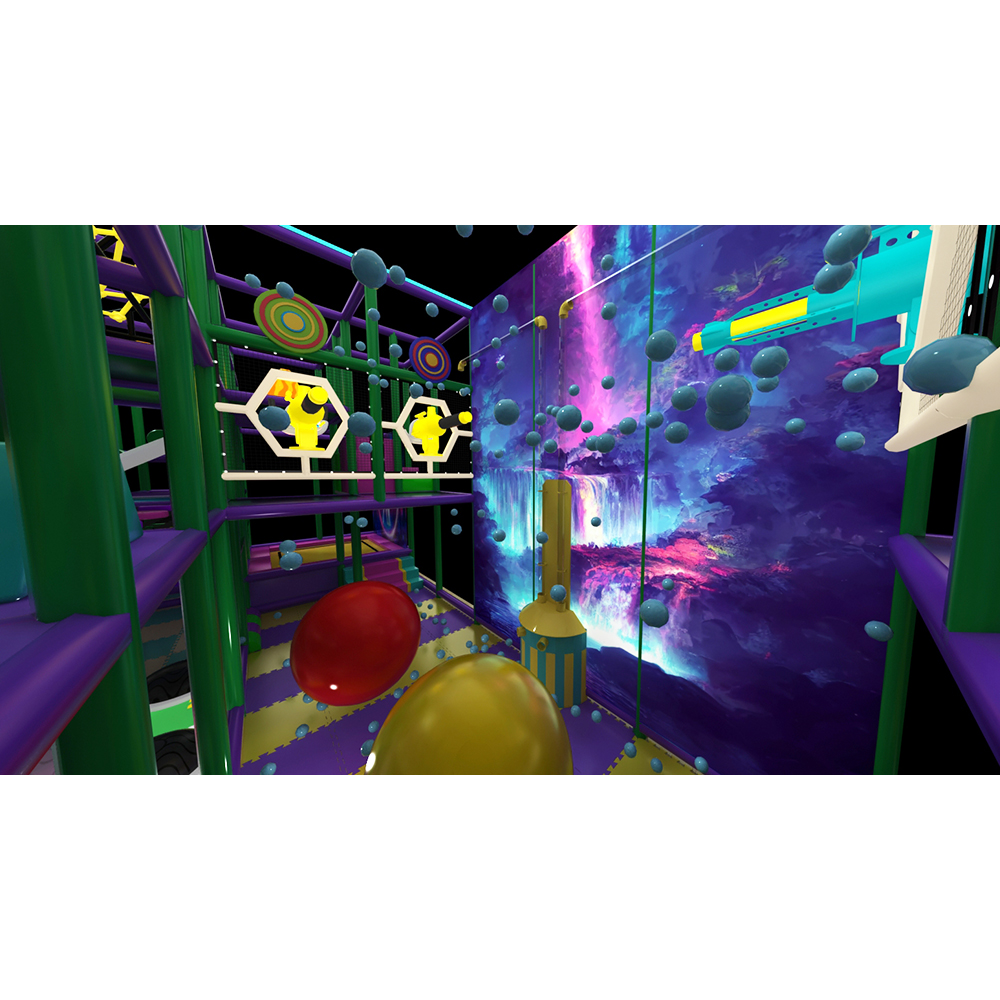 Neon Ocean Themed Indoor Playground | Vibrant Fantasy Underwater Fun for Kids