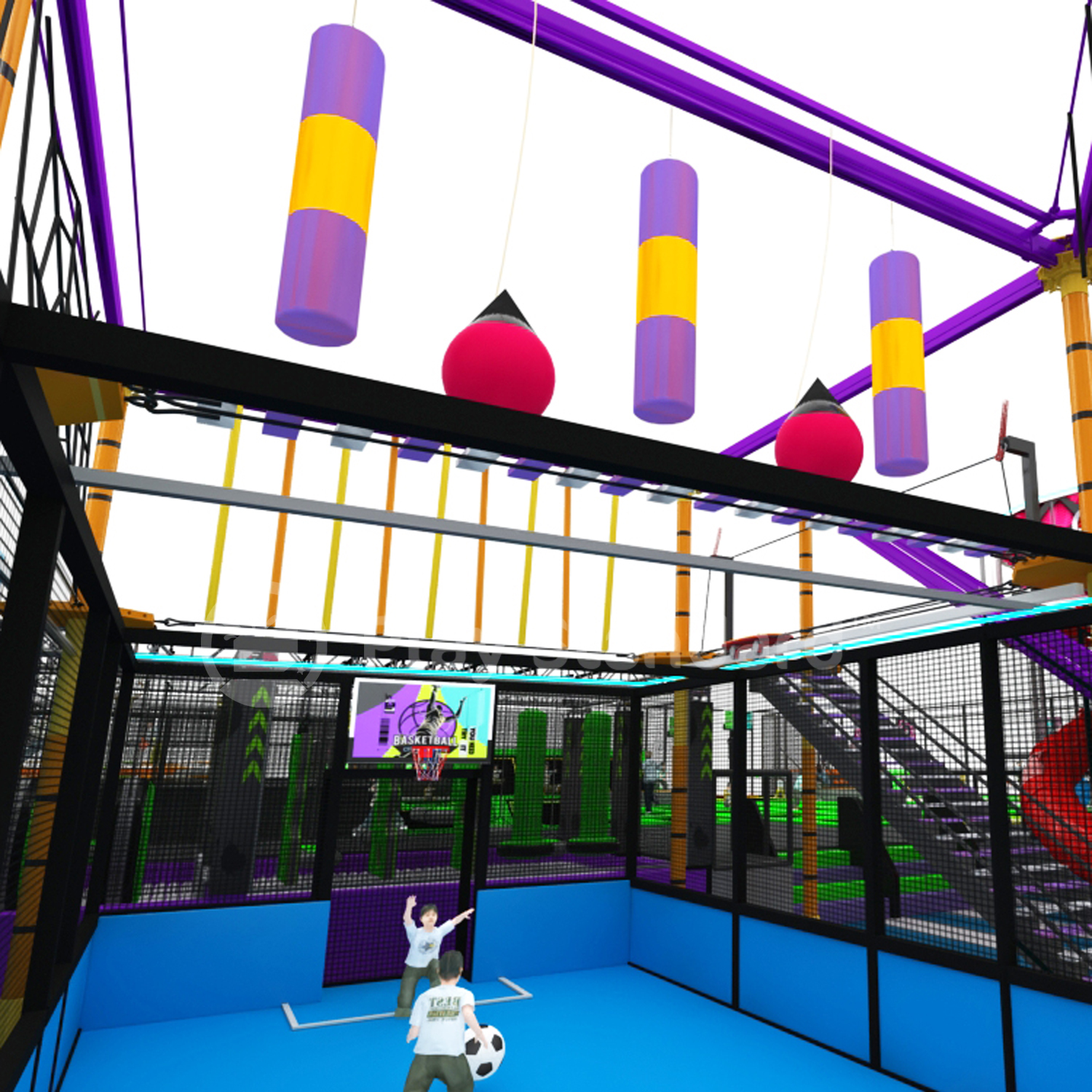 Commercial Adventure Park Custom Rope Course