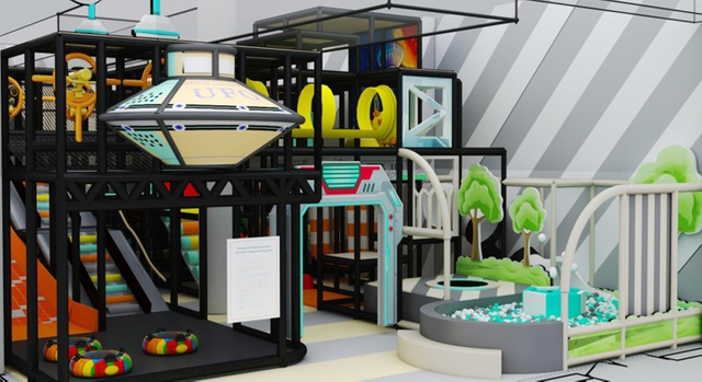 Alien Themed Indoor Soft playground equipment