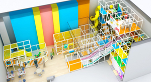 Design of Space with Height Soft Modular Play Multi Layered 