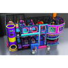 Neon Cyber Themed Indoor Playground | Multi-Level Soft Play