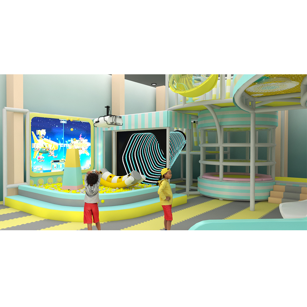 Fresh Style Indoor Playground With Slides And Interactive Play Zones