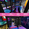 Neon Cyber Themed Indoor Playground | Multi-Level Soft Play