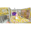 Pastel Yellow-Pink Indoor Playground | Multi-Level Soft Play