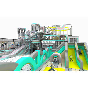 Multi-Level Indoor Playground | Pastel & Metallic Themed Kids Play