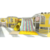 Pastel Yellow-Pink Indoor Playground | Multi-Level Soft Play