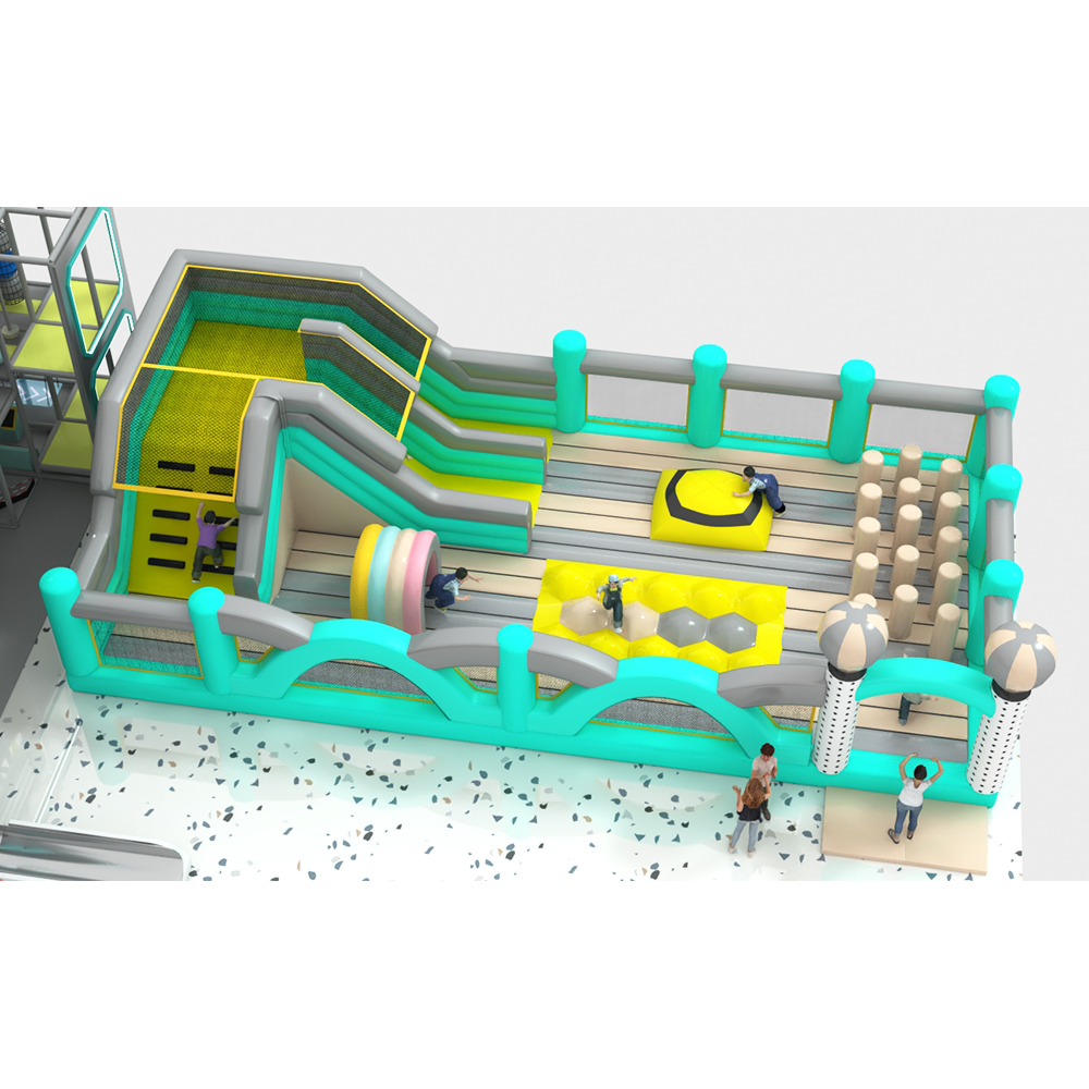 Multi-Level Indoor Playground | Pastel & Metallic Themed Kids Play